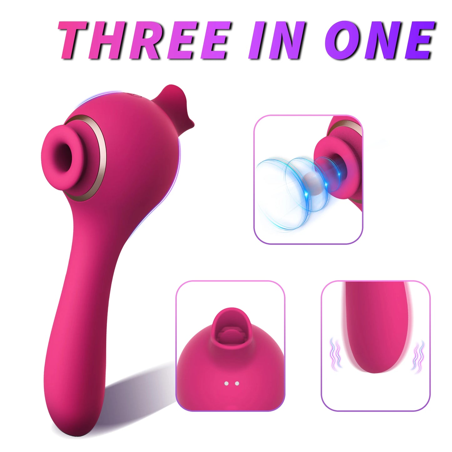 3 In1 Licking Tongue Sucking Vibrators For Women Clitoris Stimulator 10 Modes Nipple Vagina G Spot Masturbators Massager Sex Toy