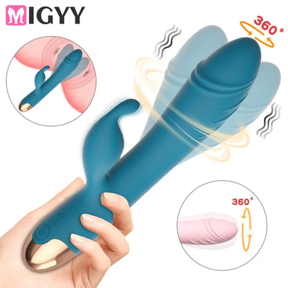 360° Rotating G Spot Vibrator For Women Dual Vibration  Dildo Female Vagina Clitoris Massager Sex Toys For Women Adult Toys