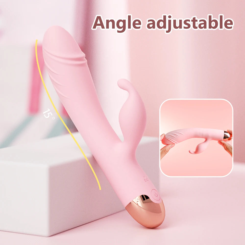 360° Rotating G Spot Vibrator For Women Dual Vibration  Dildo Female Vagina Clitoris Massager Sex Toys For Women Adult Toys