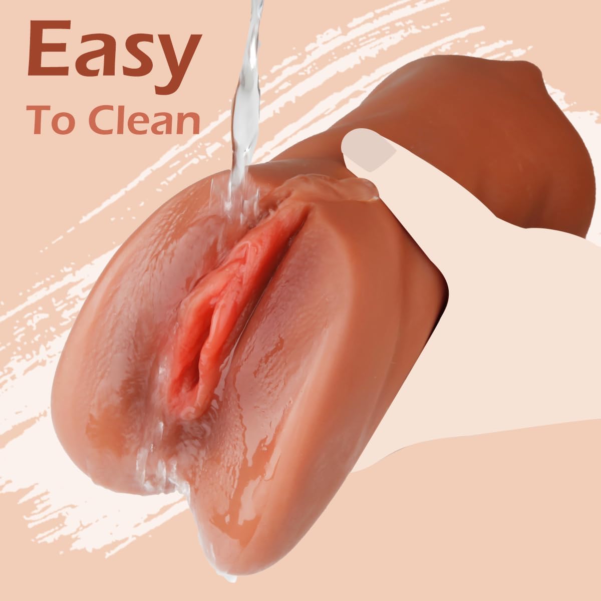 3 in 1 Pocket Pussy Male Masturbators with Lifelike Face, Sex Doll with Realistic Textured Mouth Vagina and Tight Anus, Masturbator Male Stroker Deep Throat Oral Adult Sex Toys for Men Pleasure