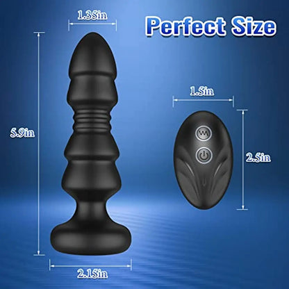 Anal Plug Vibrator Female Butt Plug for Women ,Prostate Massager Wireless Remote Control Adults Sex Toy Butt plug for Men