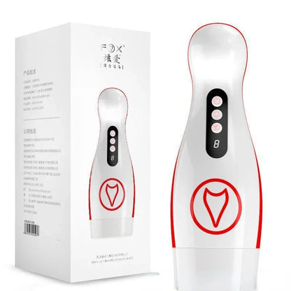 Automatic Intelligent Telescopic Blowjob Masturbator Cup Rotating Real Silicone Vagina Vibrator Male Adult Sex Products Sex Toy