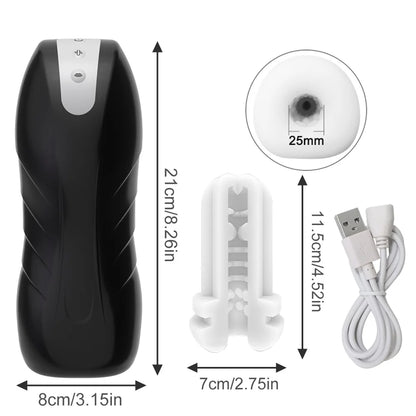 Automatic Male Masturbation Cup Sucking Vibration Penis Oral Machine Suction Blowjob Masturbator Real Vagina Vacuum Sex Toys