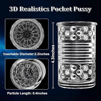 Automatic Male Masturbator 7 Thrusting Roating Mode Penis Exerciser Realistic Vagina Textured Masturbation Cup Sex Toys for Men