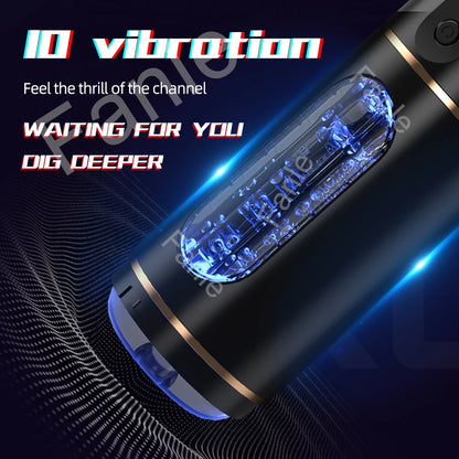 Automatic Male Masturbator Cup Control  Pocket Pussy Vibration Blowjob Pussy Vagina Masturbation For Men Adult Sex Machine Toy