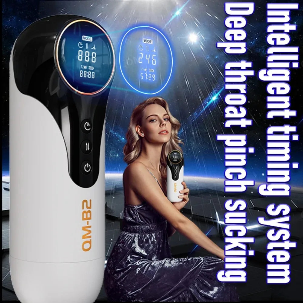 Automatic Masturbation Cup Intelligent Telescopic Heating Vibrator Sucking Blowjob Male Masturbator Penis Sucker Sex Machine 18+