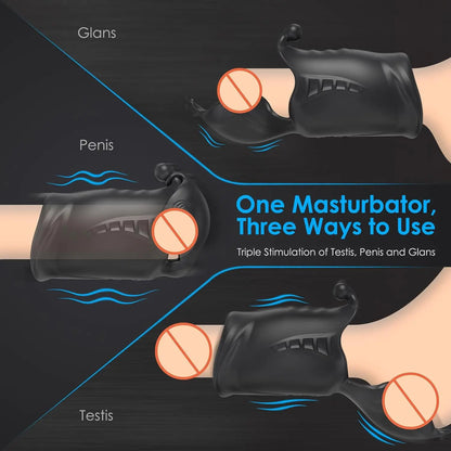 Automatic Sucking Male Masturbation Cup Rechargeable Pulse Massage Penis Calciner Vibrator Simulates Vaginal Sex Toy for Men