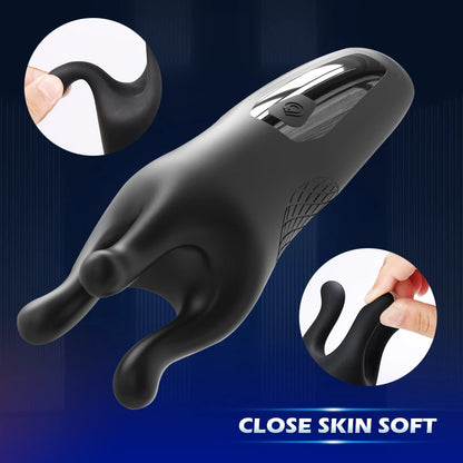 Automatic 9 Speeds Vibrating Penis Trainer Delayed Ejaculation Glans Vibrators Male Masturbators Sex Toys for Men