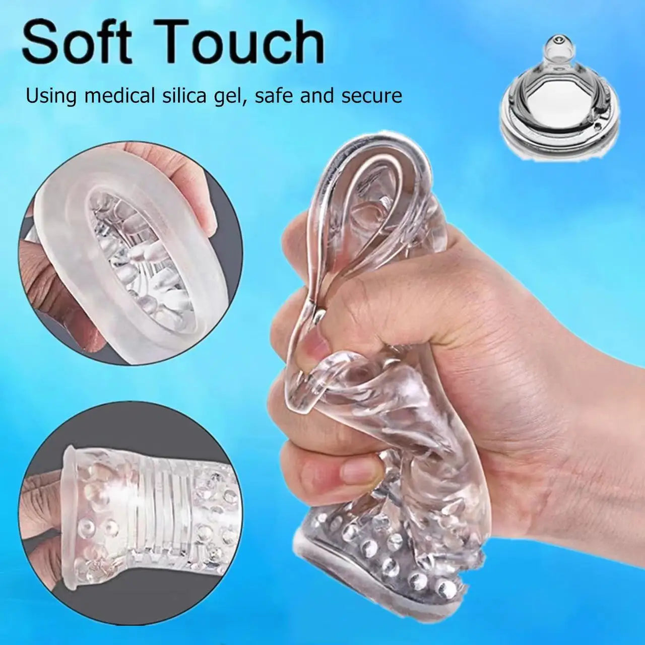 Multifrequency vibration girl groan suction piston vibrator masturbation cup