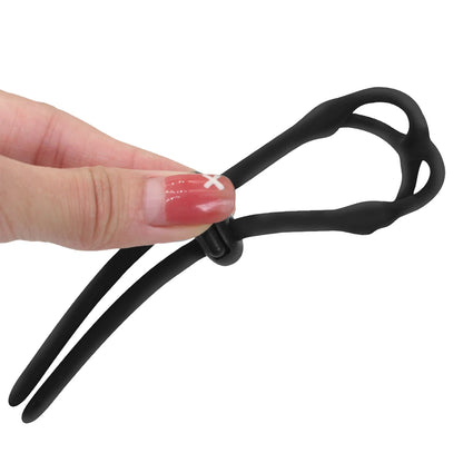 NEW Double Adjustable Penis Ring Rope Silicone Cock Rings Sex Toys Adults Men Male Lasting Cockring Sex Shop Delay Ejaculation