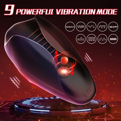 New Black Penile Exercise Masturbador Cup Sex Machine for Men Penis Superstrong Vibration Training Masturbation Sex Toys for Men