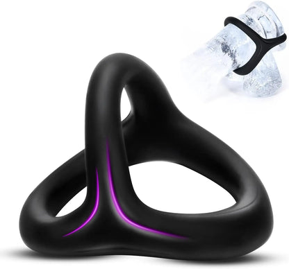 Penis Ring Silicone Semen Lock Ring Ejaculation Delay High Elasticity Time Lasting Cock Ring Sex Toy for Couples Adult 18+