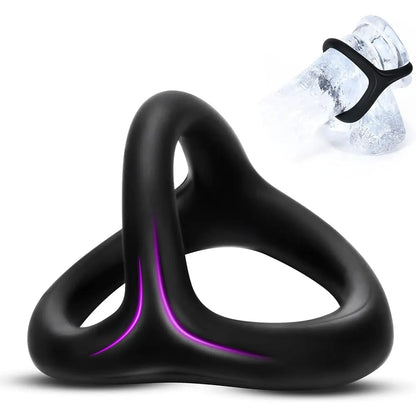 Penis Ring Silicone Semen Lock Ring Ejaculation Delay High Elasticity Time Lasting Cock Ring Sex Toy for Couples Adult 18+