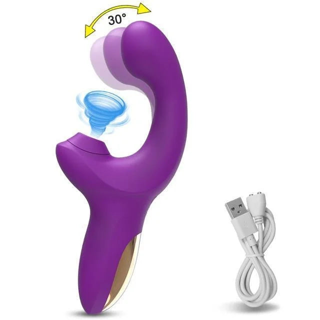 Sucking Vibrator Clitoral G Spot Stimulation Adult Sex Toys for Women Vibrating Finger Massager with Suction Vibration