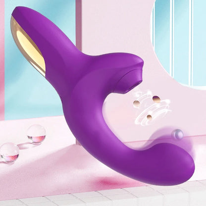 Sucking Vibrator Clitoral G Spot Stimulation Adult Sex Toys for Women Vibrating Finger Massager with Suction Vibration