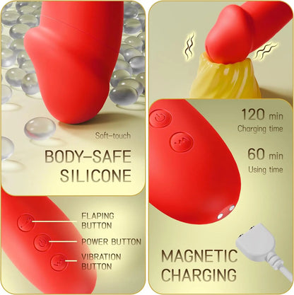 Tapping Flapping Vibrator for Women Clitoris Clit Sucker Stimulator Powerful Sex Toy Woman Female Rabbit Sucking Vibrators