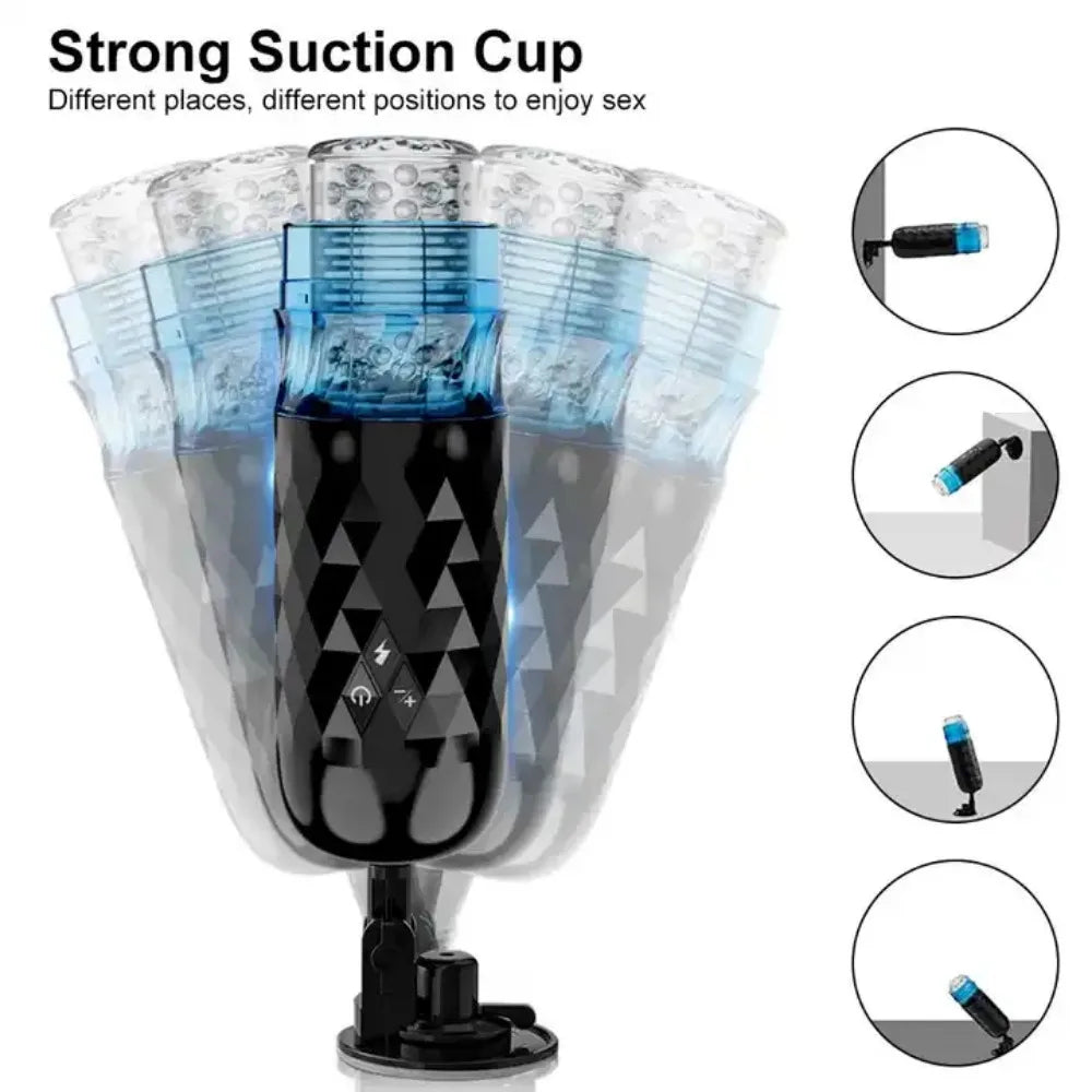 Telescopic Rotation Piston Male Masturbator Cup Vibration Vagina Automatic Suck Heating Glans Penis Mastubator Sex Toys for Men