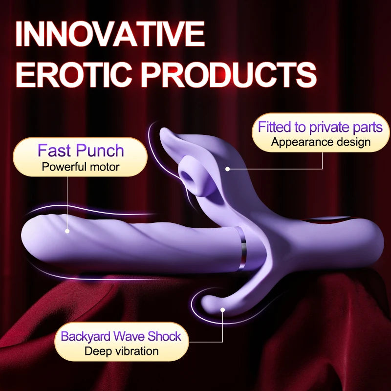 Telescopic Vibrator Clitoris Stimulator Vagina G Spot Massager Silicone Dildo Masturbator For Women Sex Toys Adult Products