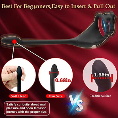 Vibrating Cock Ring for Men Silicone Vibration Penis Rings Mens Vibrator Delay Ejaculation Stronger Erection Adult Sex Toys