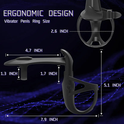 Vibrator Cockring Penis Cock Ring on for Man Delay Ejaculation Sex Toys for Men Couple Rings Penisring Toys for Adults 18+