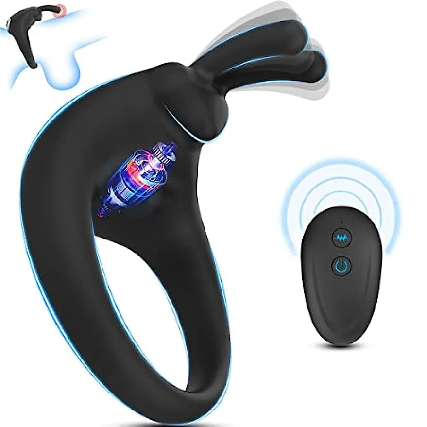 Vibrator Penis Ring Soft Cock Ring Dick Vibrator Delay Ejaculation Stimulator Adult Goods for Men Cockring Sex Toys for Man 18+