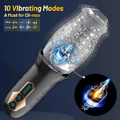 Automatic Male Masturbator Realistic Blowjob Penis Rotate Masturbation Cup for Man Sex Machine Penile Vibration Sex Toys for Men